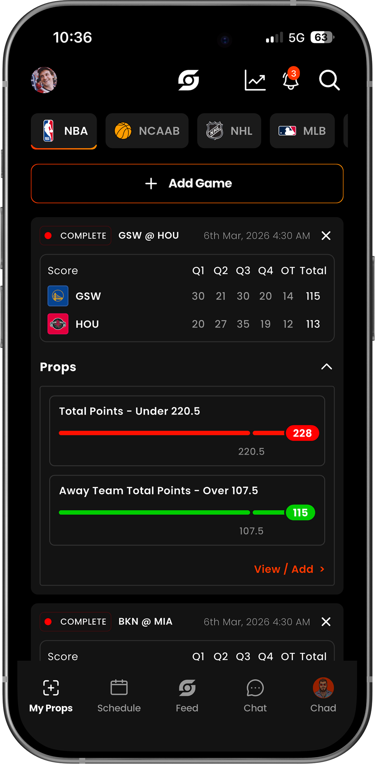 AI Prop Tracker preview